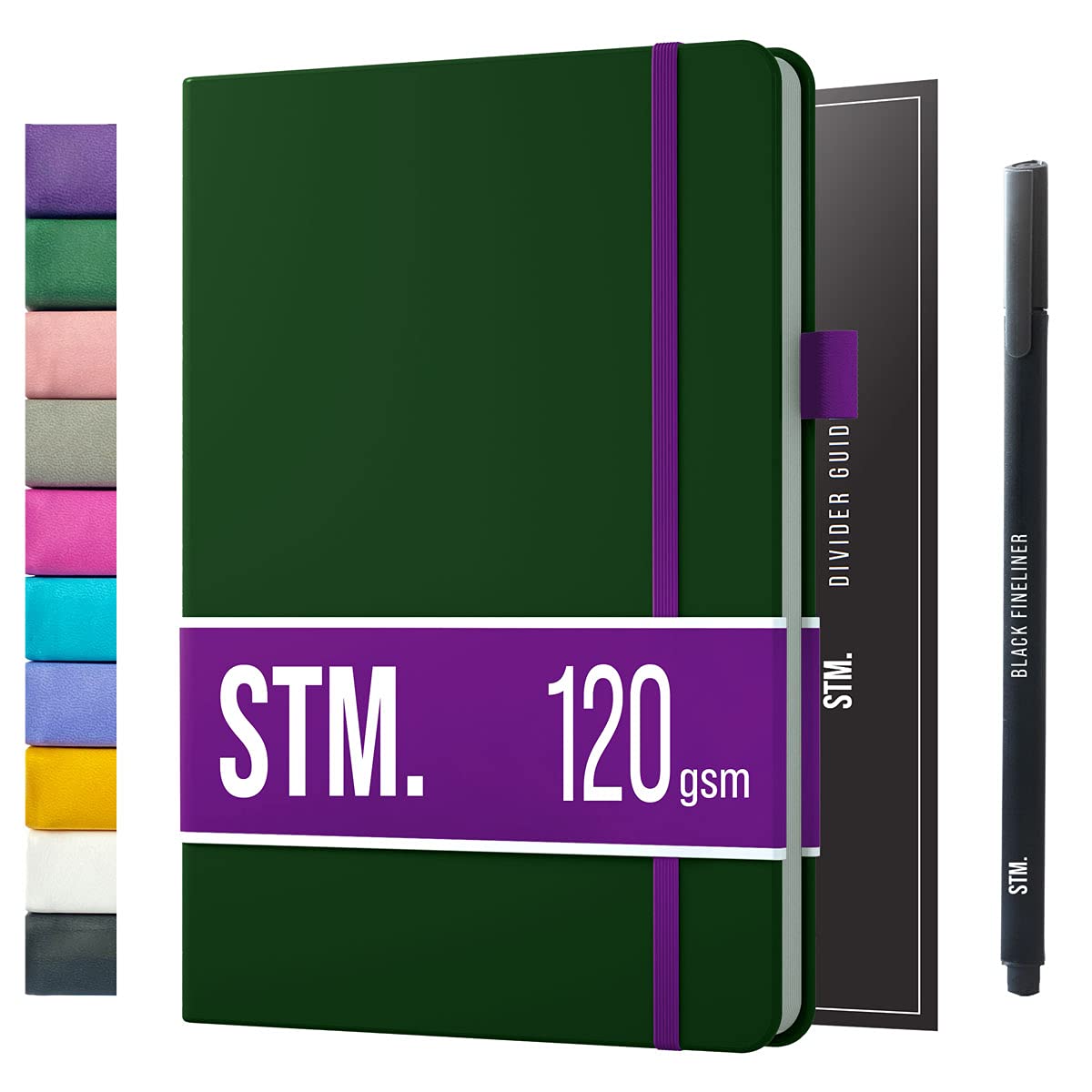 Bullet Dotted Journal Dot Grid Notebook | A5 Daily Journaling Notebooks for Personal Writing, Work, Women | 120gsm Thick Paper, Hard cover, Lay Flat Binding | 5x7 Journals Cuaderno Libretas de apuntes