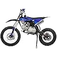 X-PRO X9 125cc Dirt Bike Adults Pit Bike 125 Pitbike,Big 17"/14" Tires!(Blue)