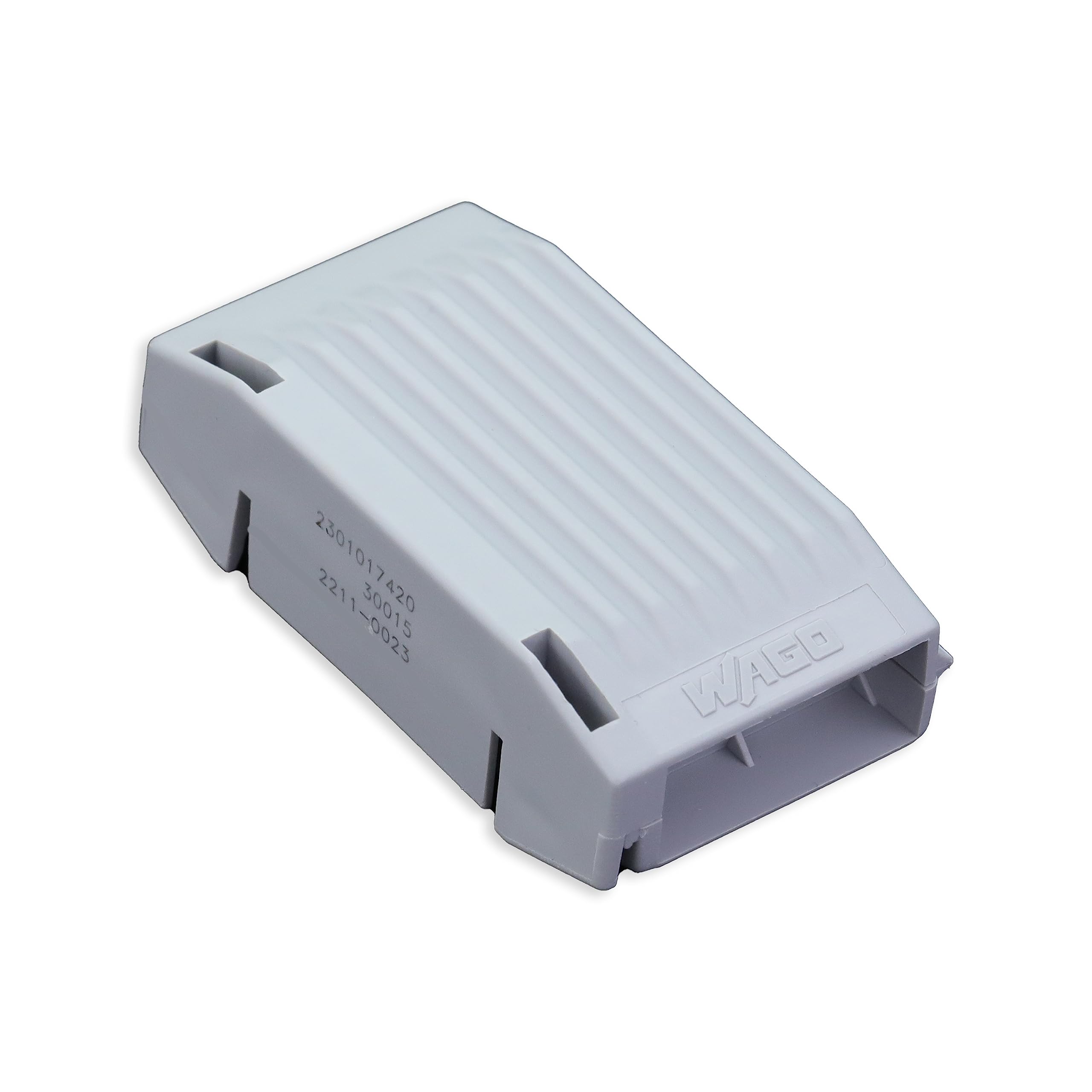 WAGO 207-1372 | Gelbox for 221 Inline | Moisture Protection | IPX8-certified | Gray, Label-Free housing | Small | [Box of 4 Pieces]