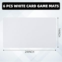 Yexiya 6 Pcs Playing Card Mat Sublimation Blanks