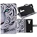 Jenny shop Stand Feature Premium PU Leather Wallet Flip Protective Cover Case with Built-in Card Slots Money Pocket Magnetic Closure ONLY for LG G3 Vigor/Mini 5 Inch (Never Stop Dreaming)