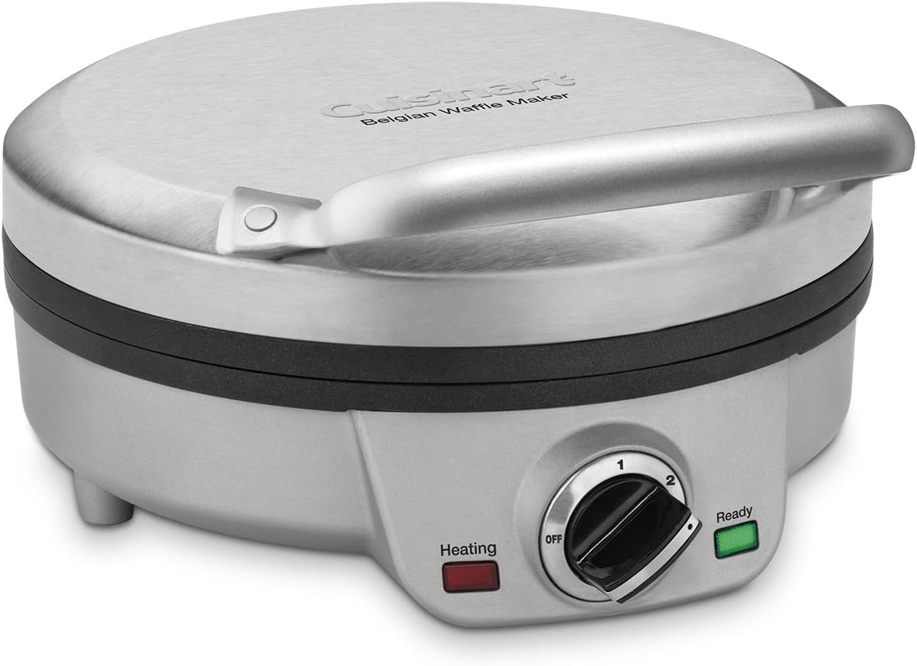 Cuisinart WAF-200 4-Slice Belgian Waffle Maker - Silver: Electric Waffle Irons: Kitchen & Dining