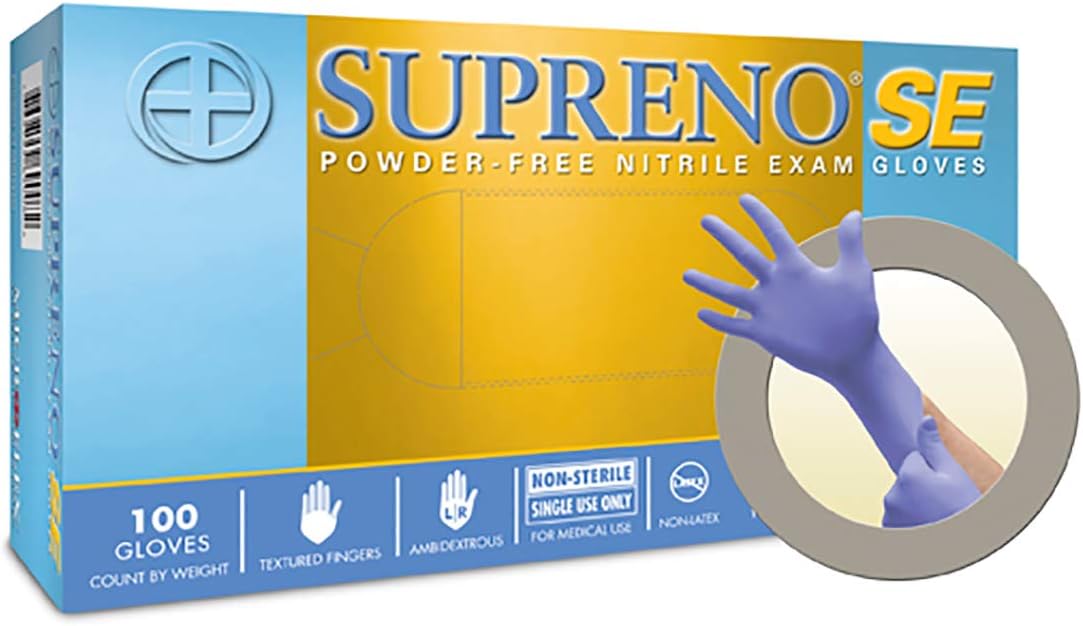 Microflex - Supreno SE Powder-Free Nitrile Gloves - Box - Size: Small