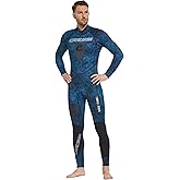 Cressi Spearfishing and Freediving One-Piece Wetsuit with Loading Chest Pad, Knee Protection, Anatomical Design - Tokugawa: Designed in Italy