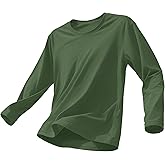 EKLENTSON Men's Long Sleeve T-Shirt Lightweight Soft Tee Shirt Moisture Wicking Basic Tshirt Breathable