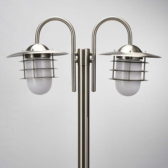 In Alu Aus Edelstahl Aussenleuchte Kandelaber 1 Flammig E27 A Lampenwelt Mastleuchte Aussen Mian Modern Spritzwassergeschutzt