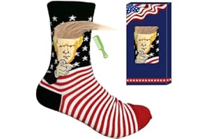 FYSN Trump Socks - Unisex Funny Gift Socks Novelty President 2024 Socks MAGA socks Gift Set