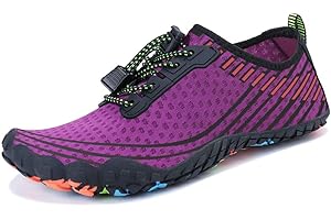 MAYZERO Water Shoes Men Women Swim Surf Shoes Beach Pool Shoes Wide Toe Hiking Aqua Shoes Winter House Slippers