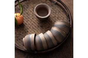 (Set of 6) Small Clay Pottery Teacup Set Japanese Chinese Asian Ceramic Porcelain