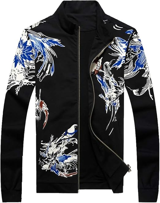 Men's Floral Casual 2 Piece Tracksuits Running Sports Sets Athletic