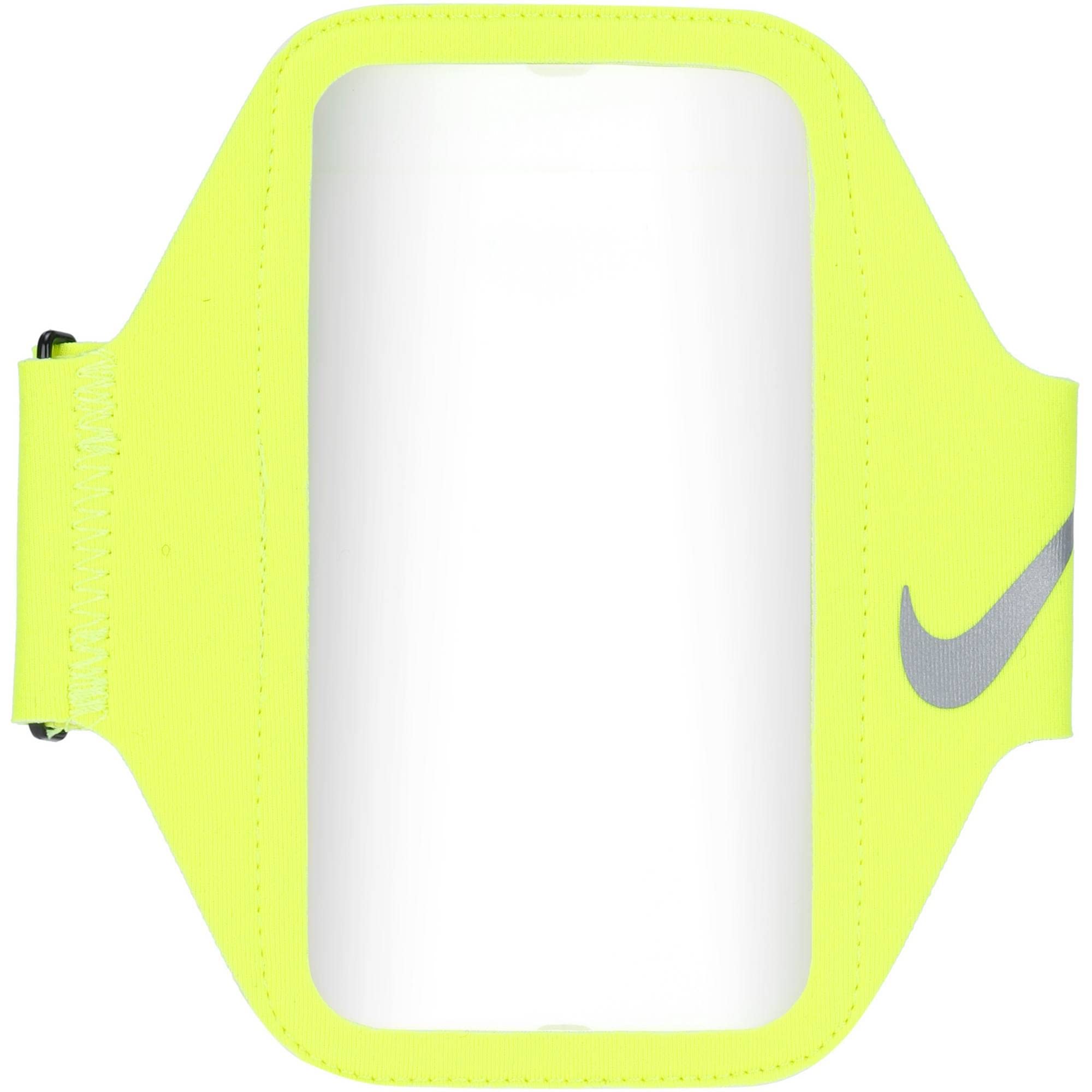 Nike Unisex - Adult Lean Arm Band Smartphone Wristband, Volt/Black/Silver, One Size
