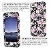 iPhone 7 Plus Case, iPhone 8 Plus Case, KAMII Flower Pattern Shockproof 3in1 Dual Layer TPU Bumper Hard PC Hybrid Defender Armor Case Cover for Apple iPhone 7 Plus /8 Plus (Rose Flower)