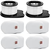 LANROON IZ662H Filter for Shark IZ662H IZ631H WZ531H IZ682H Vertex Pro Lightweight Cordless Stick Vacuum, Part XHFIZ500 & XFFKIZ600, 2 Pack HEPA Filter 4 Pack Foam & Felt Filter Kit