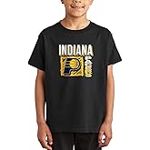 Junk Food NBA Scribble Square - Officially Licensed Youth Short Sleeve T-Shirt for Boys & Girls