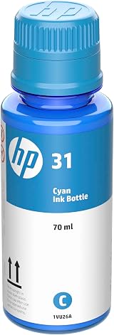 HP Original Cyan Ink Bottle 31-70ml for Smart Tank Wireless 400 500 600 view 3