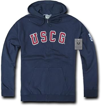 coast guard zip up hoodie