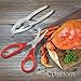 Shrimp Deveiner Tool Peeler Set, Seafood Cutter Scissors, Crab Crackers Leg Tools, Lobster Cracker Shell Cleaner, Nut Cracker, 3 pcs kit