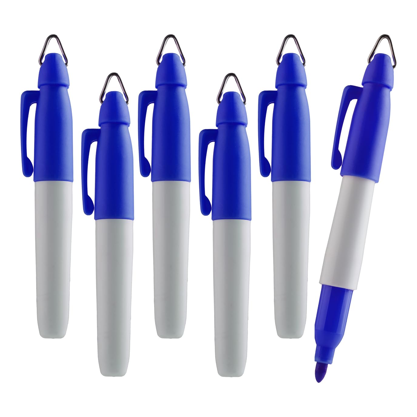 TH Golf Mini Permanent Markers | Assorted Colours | Fine Point | 6 Count (Blue Pack of 48)