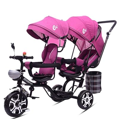 Baby Stroller YXGH@ Twin Tricycle Childrens Double Pakistan Ubuy