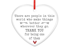 TEEZWONDER Thank You Gifts for Women, Friends - Friend Gifts for Women, Christmas, Appreciation Gifts for Coworker, Boss, Daughter, Son, Family - Teacher Gifts Ideas - Christmas Decorations Ornament