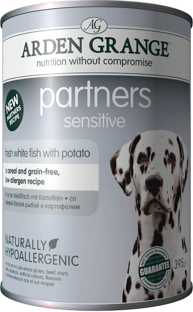 Arden Grange Partners Sensitive - Grain Free - Fresh Ocean White Fish with Potato, 24 x 395 g