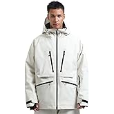 GSOU SNOW Snowboard Jacket Womens Ski Jacket Mens Snow Coat Baggy Waterproof Insulated Winter Hooded Mountain Coats