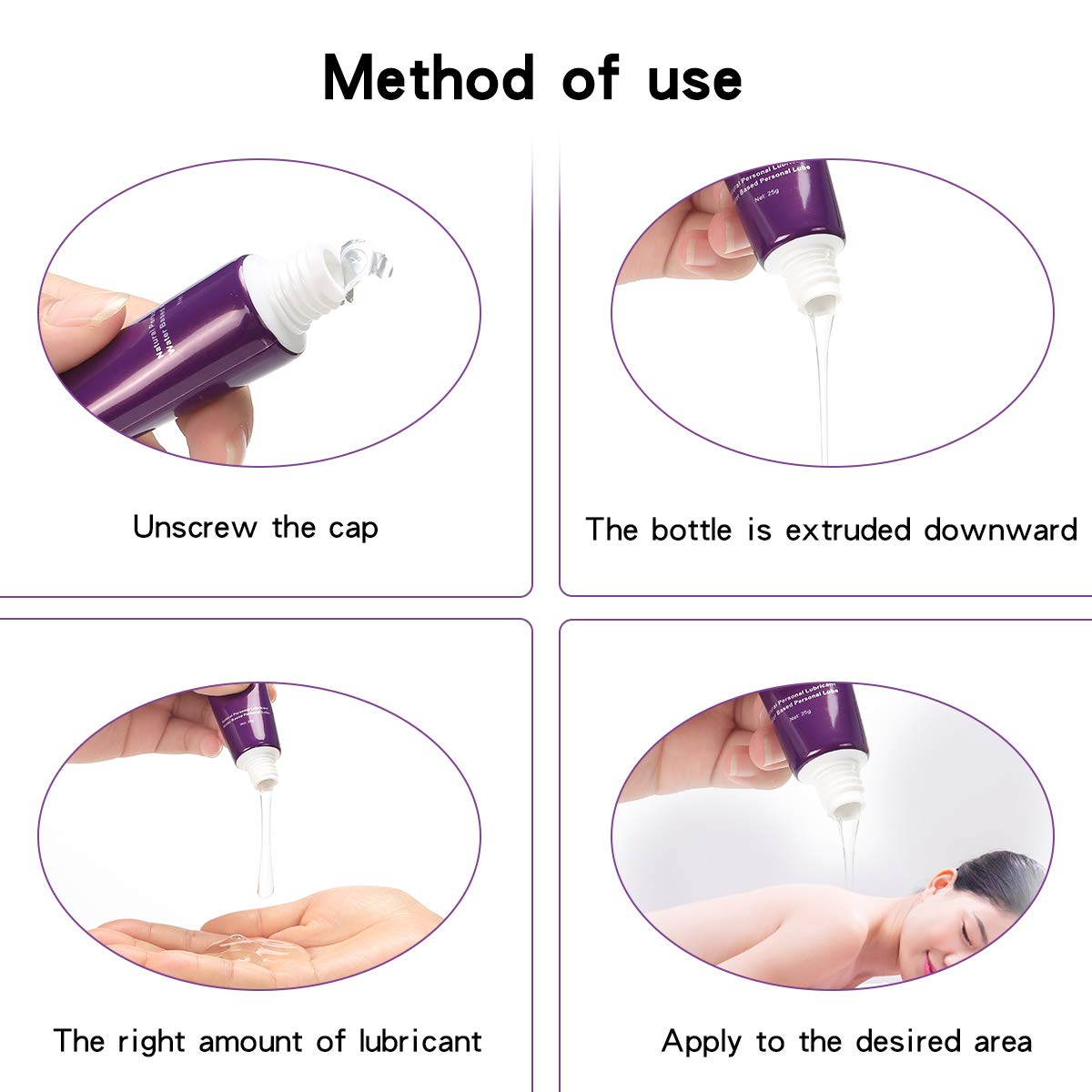 ACVIOO Natural Personal Lubricant,Water-Based, Sex Lube for Women,Men or Couple Travel Set,25 mL (6 pcs in Gift Box)