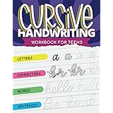 Cursive Handwriting Practice Workbook for Teens: Harper, Julie ...