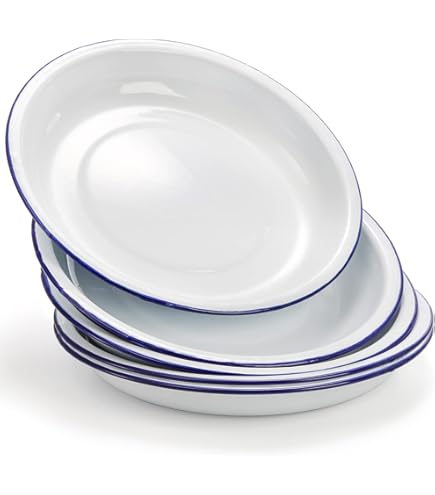 Golden Rabbit Enamelware - Juego De 2-12.5" Cargadores