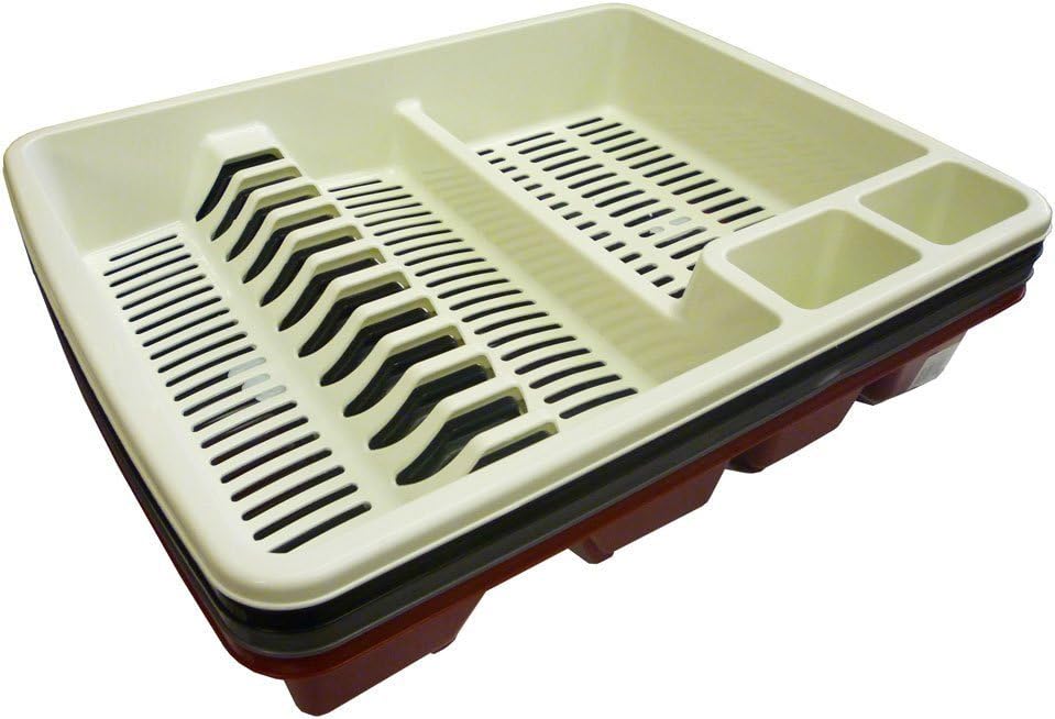 Whitefurze Red Plastic Dish Drainer Amazon.co.uk Kitchen & Home