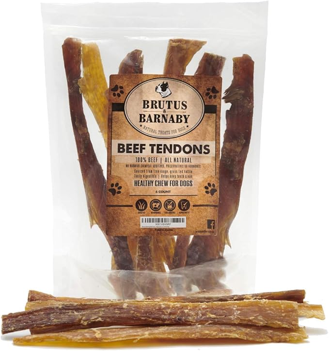 Beef Tendons for Dogs; Thick and Hearty, Grass Fed All Natural Tendon Chews for