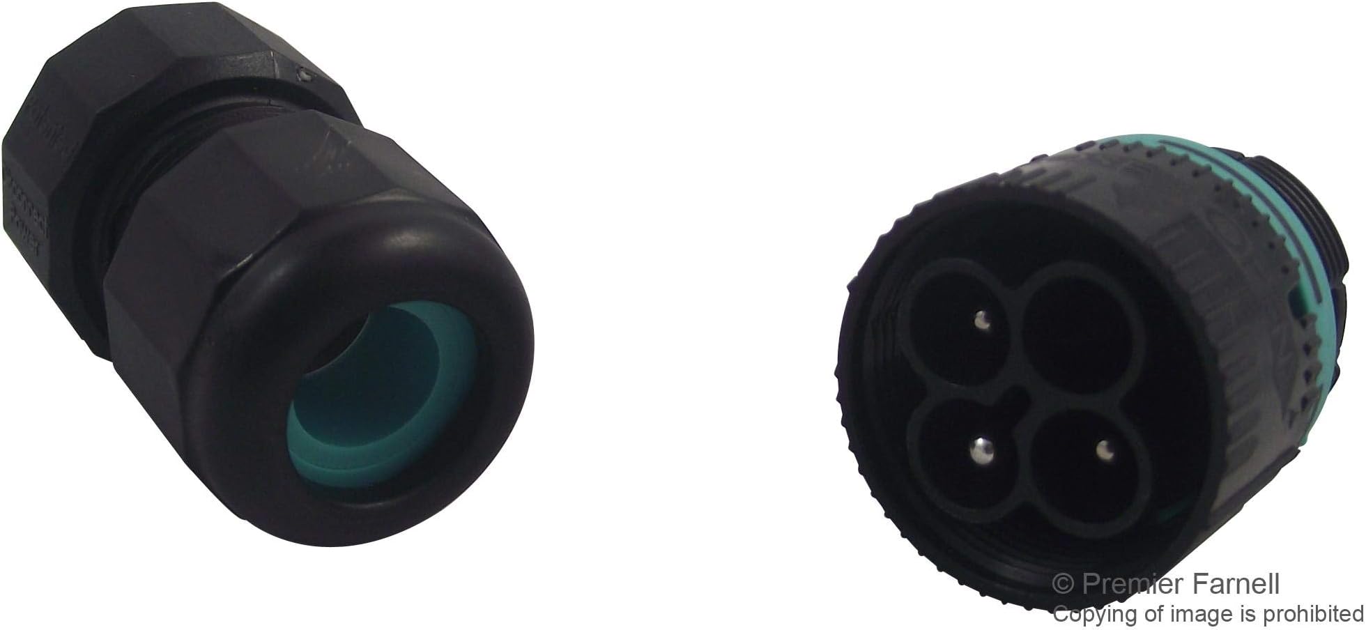THB.387.A3A - Circular Connector, TH387 Series, Plug, 3, Pin, Screw, Cable Mount RoHS Compliant: Yes, (Pack of 2) (THB.387.A3A)
