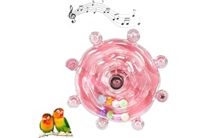 Bird Swivel Wheel Rotating Toys, Bird Spinner Toys for Bird Cage, Colorful Interactive Spinning Wheel Rattle & Chew Beak Exer