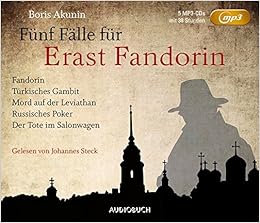 Funf Falle Fur Erast Fandorin 5 Mp3 Cds Mit 38 Stunden Fandorin Turkisches Gambit Mord Auf Der Leviathan Russisches Poker Der Tote Im Tretner Renate Reschke Und Thomas Reschke Amazon De Boris Akunin Funf Falle Fur Erast Fandorin 5 Mp3 Cds Mit 38 Stunden Fandorin Turkisches Gambit Mord Auf Der Leviathan Russisches Poker Der Tote Im Tretner Renate Reschke Und Thomas Reschke Amazon De Boris Akunin