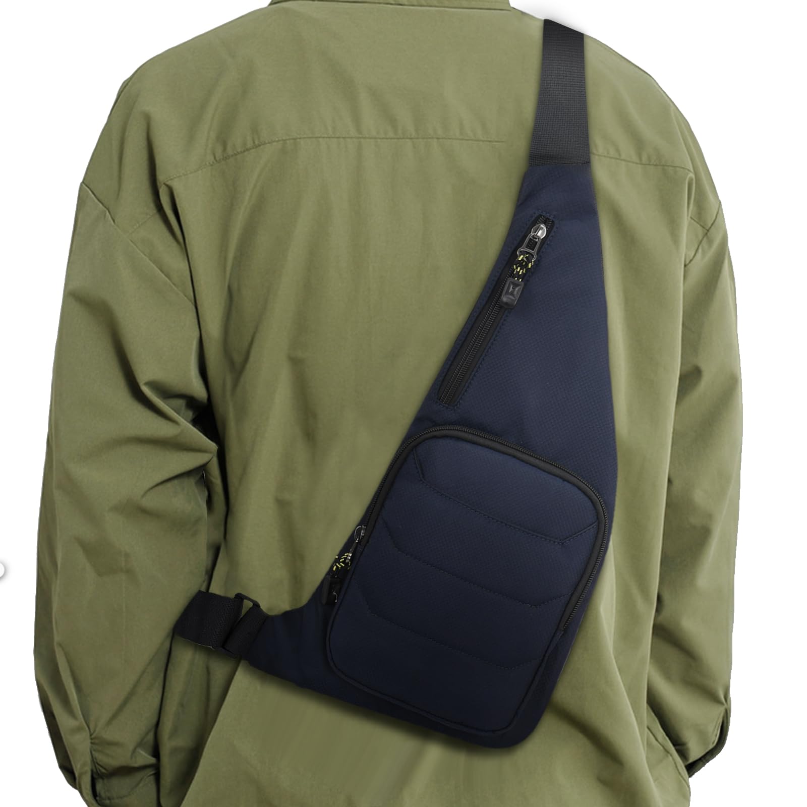 Photo 1 of Peicees Small Sling Bag for Men Women Crossbody Shoulder Backpack One Strap Chest Bag for Travel Hiking Camping Outdoor Blue