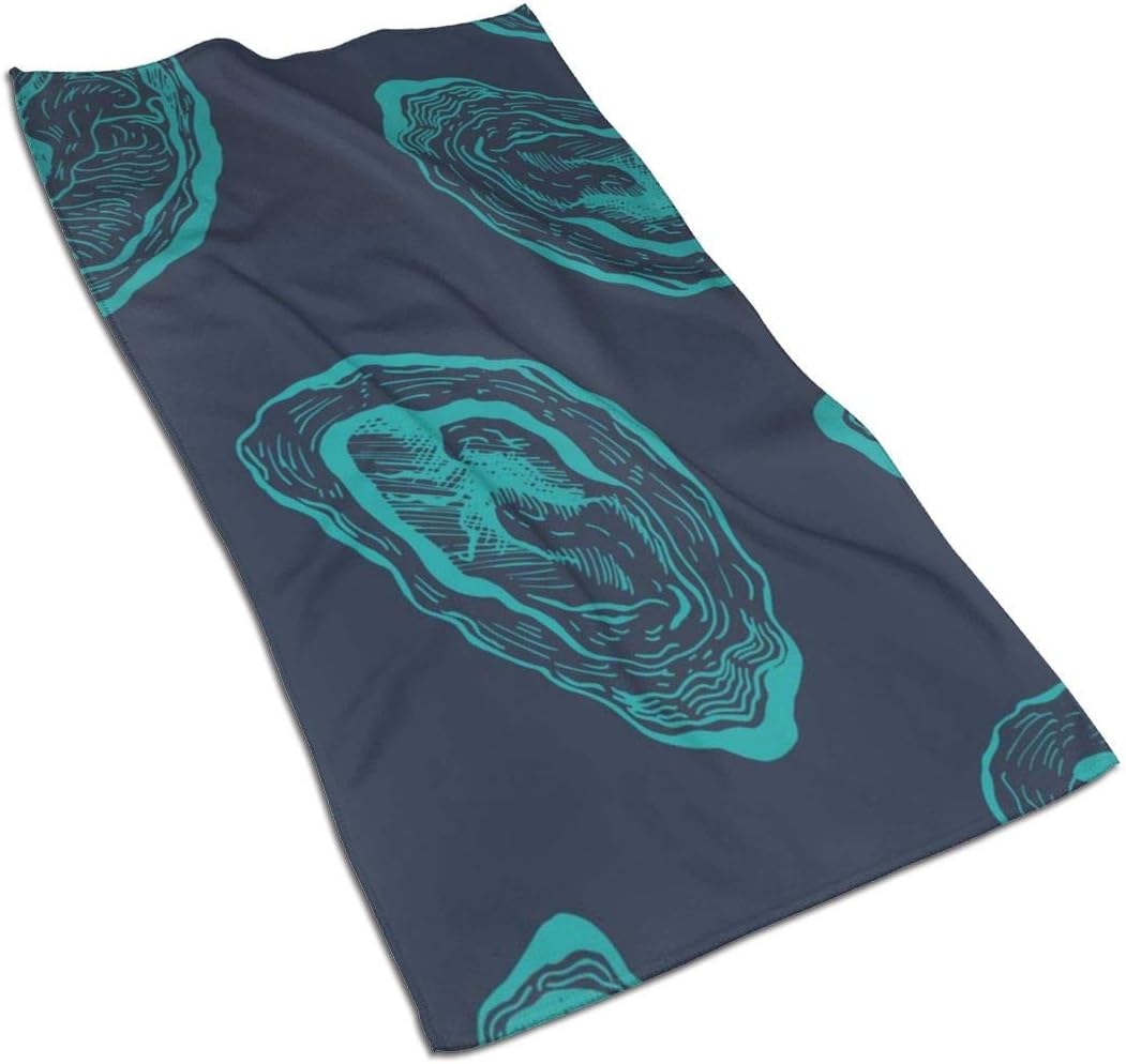 Maomaojinjin Oysters Vintage Kitchen Towels-Dish Cloth-Machine Washable Cotton Kitchen Dishcloths,Dish Towel & Tea Towels for Drying,Cleaning,Cooking,Baking (16x27.5 Inch)