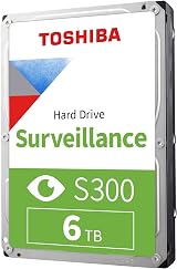 Toshiba S300 6TB Internal Surveillance Hard Drive 3.5" SATA HDD 64 HD cams