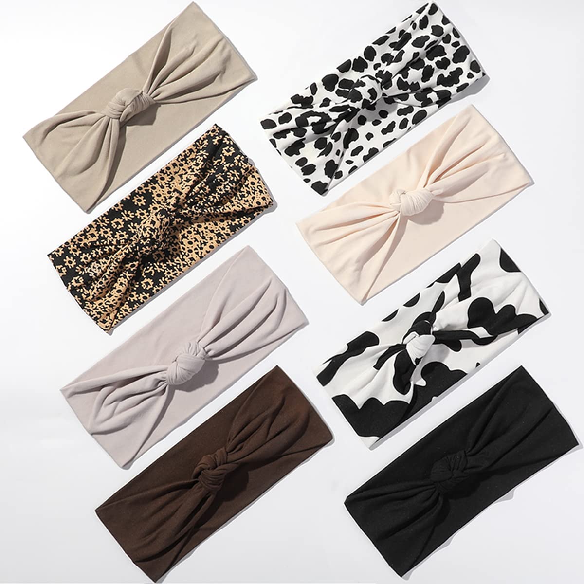 Photo 1 of Vercret Knotted Headbands for Women Boho Wide Hair Bands Non Slip Yoga Workout Running Sport Elastic Twist Knot Headband for Girls