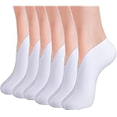 3 Pairs Moisturizing Socks for Dry Cracked Feet Heels, Reusable Cotton Therapy Socks, Spa Overnight Foot Care, Washable for W