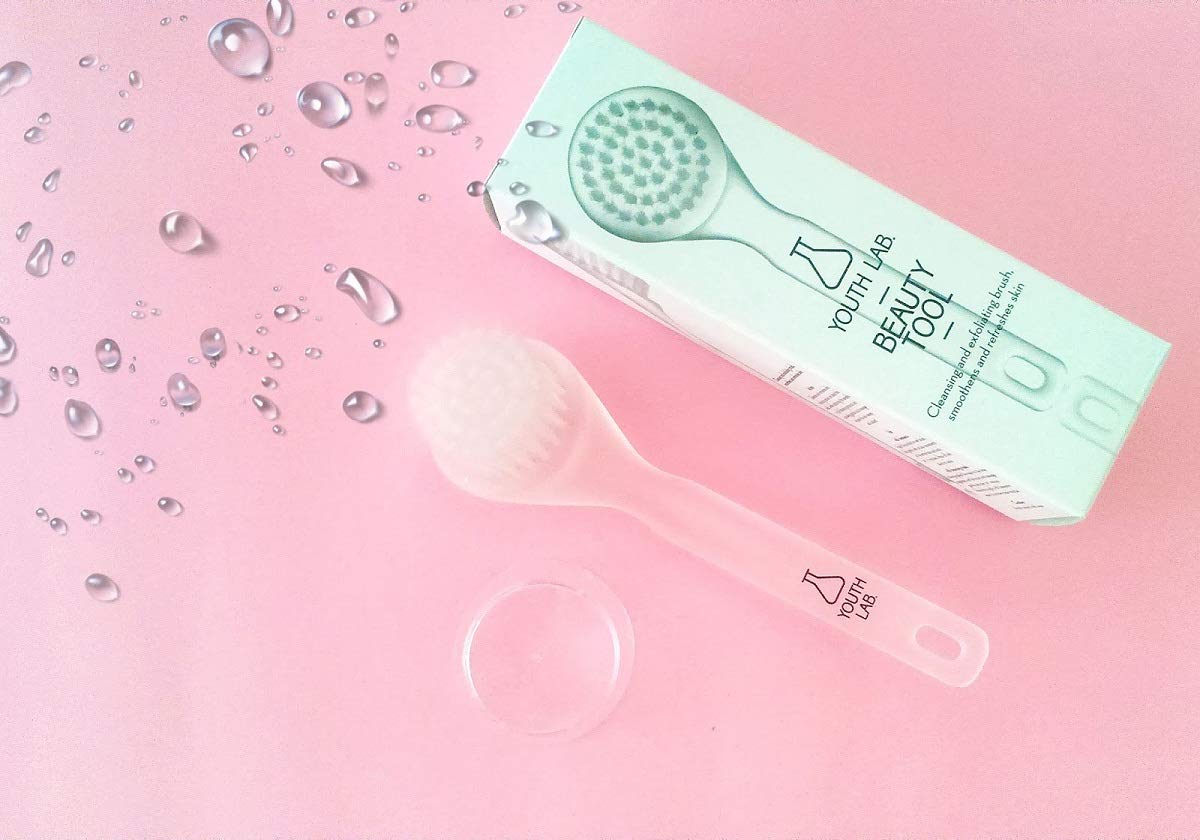 YOUTH LAB Beauty Tool - Facial Cleansing and Exfoliating Brush - Blackhead Remover -Face Skin Scrub Massager and Pore Cleaner for Soft Radiant Complexion - Gentle and Effective Cleaning Exfoliator: Beauty