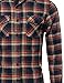 SBW Men's Flannel Plaid Checkered Long Sleeve Shirt With Front Pockets