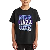 Junk Food NBA - Ripped Logos - Officially Licensed Youth Short Sleeve Fan Tee for Boys and Girls