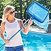 SharkBlu Pool Net Replacement Telescopic Pool Pole, Deep Leaf Basket a Fine Mesh Net Bag, Blue