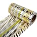 Crafty Rabbit Skinny Washi Tape - Set of 14 Rolls - 459 Feet Total - Silver and Gold