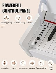 UISCOM 88 Key Weighted Home Digital Piano- Wooden