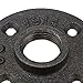 KINGSO 10 Pack 3/4'' Black Malleable Iron Floor Flange Pipe Fittings, Perfect for Industrial Pipe Furniture and DIY Decor (3/4“) (3/4'' Flange)