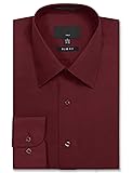 Allsense Men's Long Sleeve Slim Fit Solid Dress