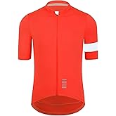 RISESBIK Cycling Jersey Men Zipper Pocket Short Sleeve Lightweight Aero JRace Fit Road Bike Jersey Shirt Cuff Stitching