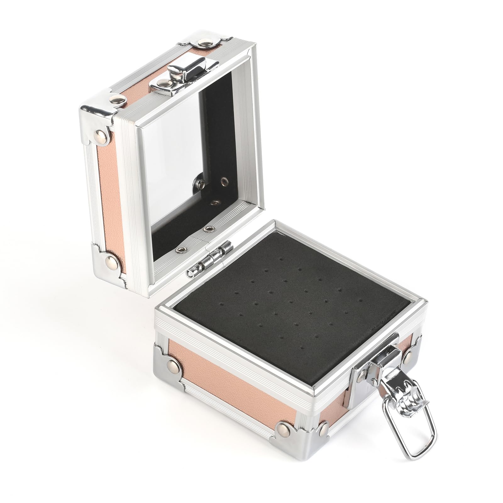 KADS Aluminium Nail Drill Bit Holder Storage Box,25 Holes Nail Drill Grinding Bit Stand Display Case E-file Nail Bits Organizers Container For Nail Art (Aurora)