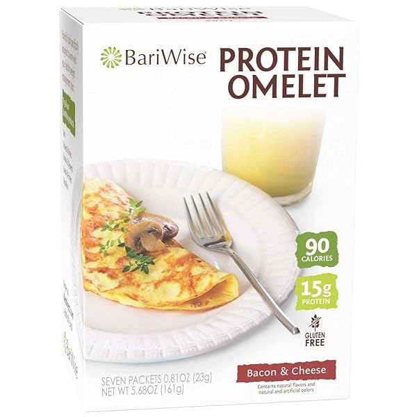 BARIWISE PROTEIN OMELET, BACON & CHEESE – 90 CALORIES, 15G PROTEIN, GLUTEN FREE (7CT)